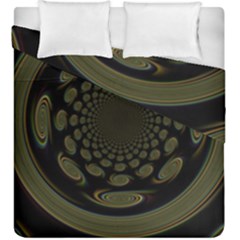 Dark Portal Fractal Esque Background Duvet Cover Double Side (king Size) by Nexatart