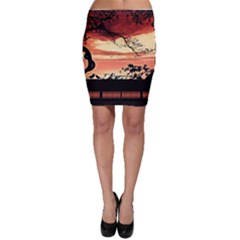 Autumn Song Autumn Spreading Its Wings All Around Bodycon Skirt by Nexatart