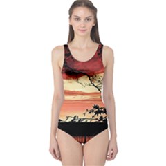 Autumn Song Autumn Spreading Its Wings All Around One Piece Swimsuit by Nexatart