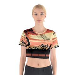 Autumn Song Autumn Spreading Its Wings All Around Cotton Crop Top by Nexatart