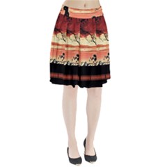 Autumn Song Autumn Spreading Its Wings All Around Pleated Skirt by Nexatart