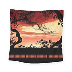 Autumn Song Autumn Spreading Its Wings All Around Square Tapestry (small) by Nexatart