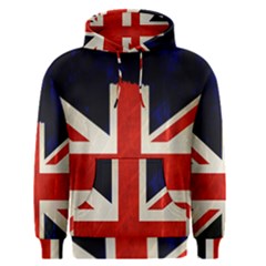 Flag Of Britain Grunge Union Jack Flag Background Men s Pullover Hoodie by Nexatart