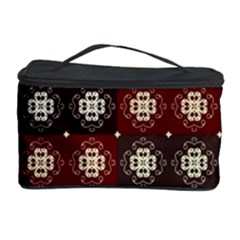 Decorative Pattern With Flowers Digital Computer Graphic Cosmetic Storage Case by Nexatart