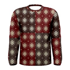 Decorative Pattern With Flowers Digital Computer Graphic Men s Long Sleeve Tee by Nexatart