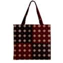 Decorative Pattern With Flowers Digital Computer Graphic Zipper Grocery Tote Bag View2