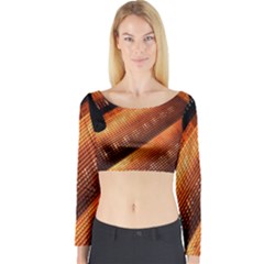 Magic Steps Stair With Light In The Dark Long Sleeve Crop Top by Nexatart