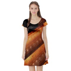 Magic Steps Stair With Light In The Dark Short Sleeve Skater Dress by Nexatart