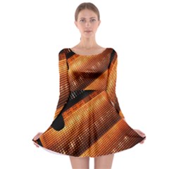 Magic Steps Stair With Light In The Dark Long Sleeve Skater Dress by Nexatart