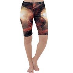 3d Illustration Of A Mysterious Place Cropped Leggings  by Nexatart