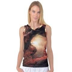 3d Illustration Of A Mysterious Place Women s Basketball Tank Top by Nexatart