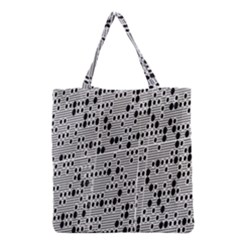 Metal Background With Round Holes Grocery Tote Bag by Nexatart