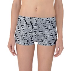 Metal Background With Round Holes Boyleg Bikini Bottoms