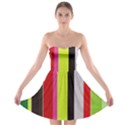 Stripe Background Strapless Bra Top Dress View1