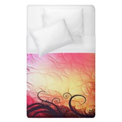 Floral Frame Surrealistic Duvet Cover (single Size) by Nexatart