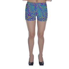 Abstract Floral Background Skinny Shorts by Nexatart