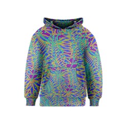 Abstract Floral Background Kids  Pullover Hoodie by Nexatart