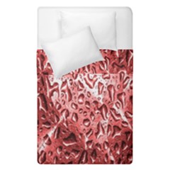 Water Drops Red Duvet Cover Double Side (single Size) by Nexatart