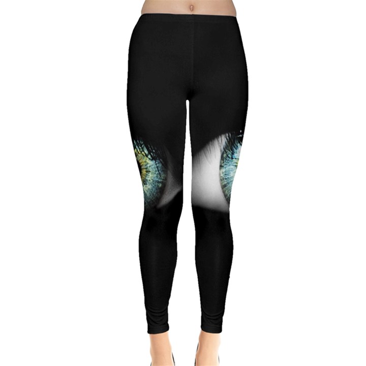 Eye On The Black Background Leggings 