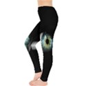 Eye On The Black Background Leggings  View3