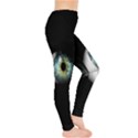 Eye On The Black Background Leggings  View4