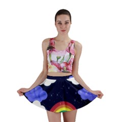 Rainbow Animation Mini Skirt by Nexatart