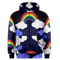 Rainbow Animation Men s Zipper Hoodie by Nexatart