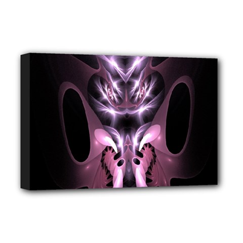 Angry Mantis Fractal In Shades Of Purple Deluxe Canvas 18  X 12   by Nexatart