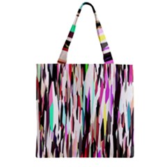 Randomized Colors Background Wallpaper Zipper Grocery Tote Bag by Nexatart