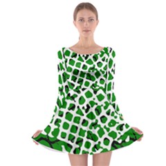 Abstract Clutter Long Sleeve Skater Dress by Nexatart