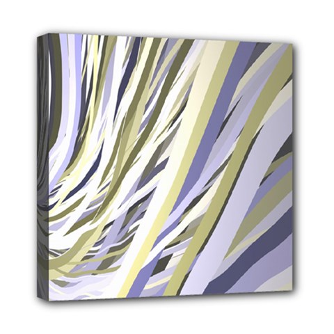 Wavy Ribbons Background Wallpaper Mini Canvas 8  X 8  by Nexatart