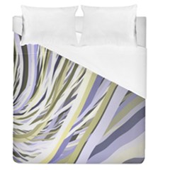 Wavy Ribbons Background Wallpaper Duvet Cover (queen Size) by Nexatart