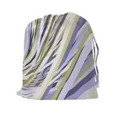 Wavy Ribbons Background Wallpaper Drawstring Pouches (xxl) by Nexatart