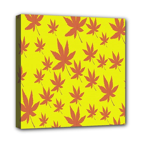 Autumn Background Mini Canvas 8  X 8  by Nexatart