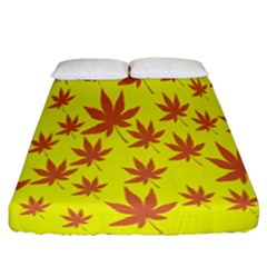 Autumn Background Fitted Sheet (california King Size) by Nexatart