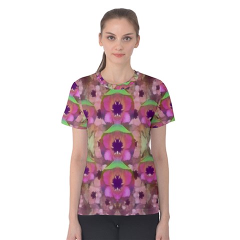 It Is Lotus In The Air Women s Cotton Tee by pepitasart