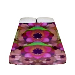 It Is Lotus In The Air Fitted Sheet (full/ Double Size) by pepitasart