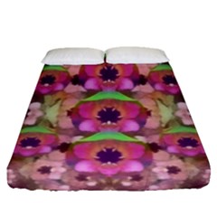 It Is Lotus In The Air Fitted Sheet (queen Size) by pepitasart