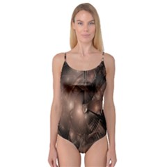 A Fractal Image In Shades Of Brown Camisole Leotard  by Nexatart