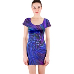 Stylish Twirl Short Sleeve Bodycon Dress by Nexatart