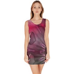 Love Hearth Background Wallpaper Sleeveless Bodycon Dress by Nexatart