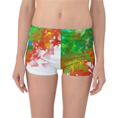 Digitally Painted Messy Paint Background Textur Reversible Bikini Bottoms by Nexatart