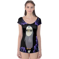 Fractal Image With Penguin Drawing Boyleg Leotard  by Nexatart