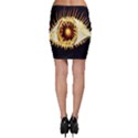 Flame Eye Burning Hot Eye Illustration Bodycon Skirt View2