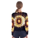 Flame Eye Burning Hot Eye Illustration Women s Long Sleeve Tee View2