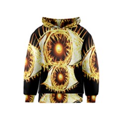 Flame Eye Burning Hot Eye Illustration Kids  Pullover Hoodie by Nexatart