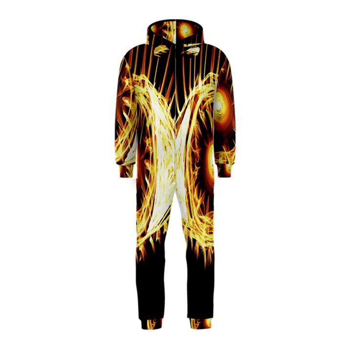 Flame Eye Burning Hot Eye Illustration Hooded Jumpsuit (Kids)