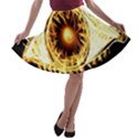 Flame Eye Burning Hot Eye Illustration A-line Skater Skirt View1