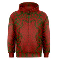 Christmas Kaleidoscope Men s Zipper Hoodie by Nexatart