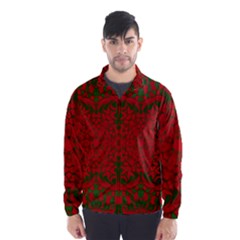 Christmas Kaleidoscope Wind Breaker (men) by Nexatart